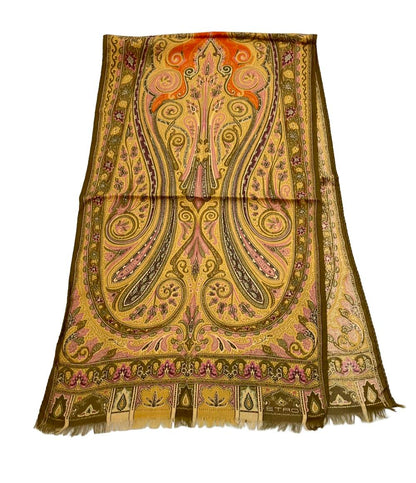 美品 ETRO ストール ペイズリー柄 メンズ レディース エトロ
