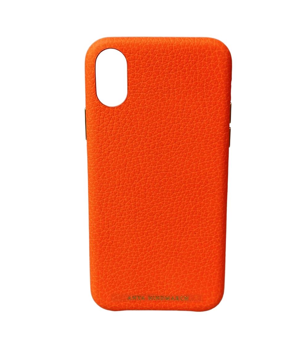 美品 アニヤ・ハインドマーチ スマホケース ショルダーストラップ付き iPhoneX レディース Anya Hindmarch