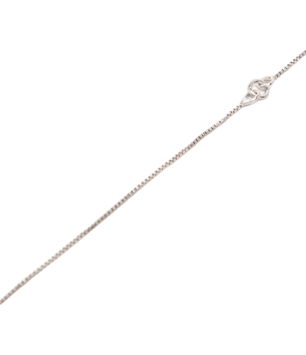 美品 ネックレス パール 10.2mm ダイヤ 0.05ct レディース