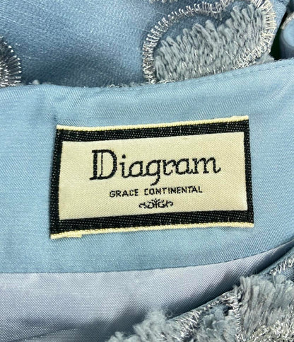 ダイアグラム 花柄ナイロンノースリーブフレアロングワンピース レディース SIZE 38 (S) Diagram