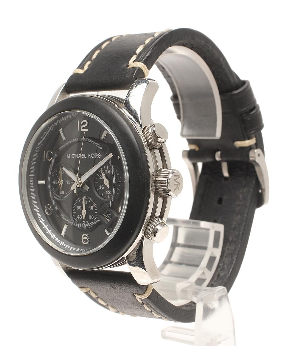 MICHAEL KORS 腕時計 クオーツ ブラック MK-8107 メンズ マイケルコース