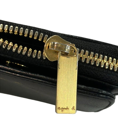 agnes b. ラウンドファスナー 二つ折り財布 レディース アニエスベー