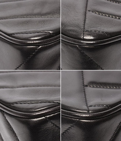 CHANEL ショルダーバッグ バイアスステッチ Vステッチ フリンジ ラムスキン ゴールド金具 2番台 肩掛け 斜め掛け レディース シャネル