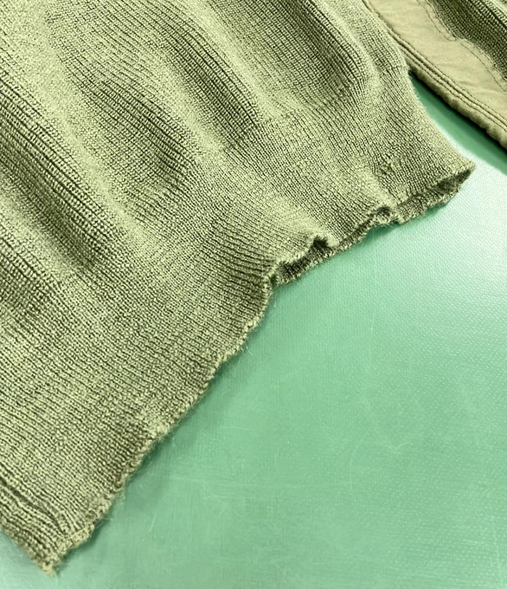 リソウ 切り替えニットセーター メンズ ReSew