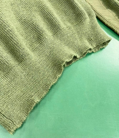 リソウ 切り替えニットセーター メンズ ReSew