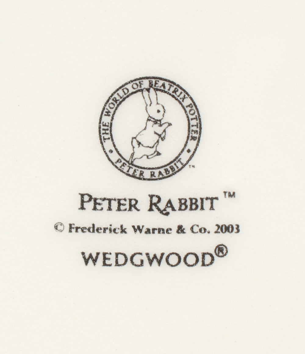 美品 WEDGWOOD クリスマスプレート 皿 20cm ピーターラビット 2003 ウェッジウッド
