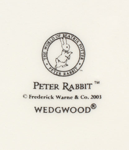 美品 WEDGWOOD クリスマスプレート 皿 20cm ピーターラビット 2003 ウェッジウッド