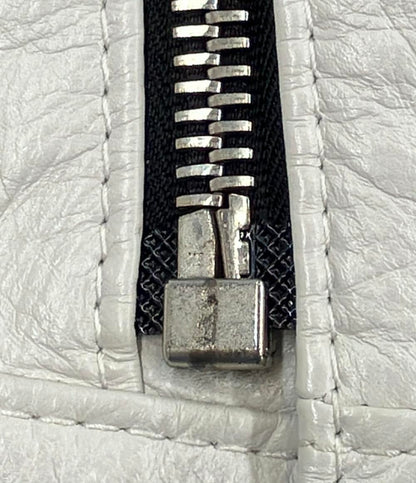 セリーヌ カーフスキン レザー ダブルライダースジャケット レディース SIZE 36 (S) CELINE