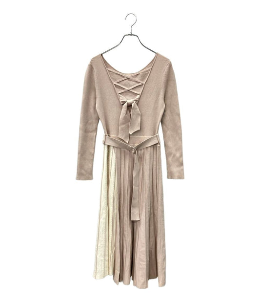 美品 アプワイザーリッシェ 長袖ニットワンピース レディース SIZE 2 (M) Apuweiser-riche