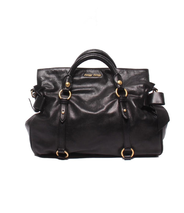 MIUMIU ハンドバッグ リボン ヴィッテロ ルクス レディース ミュウミュウ