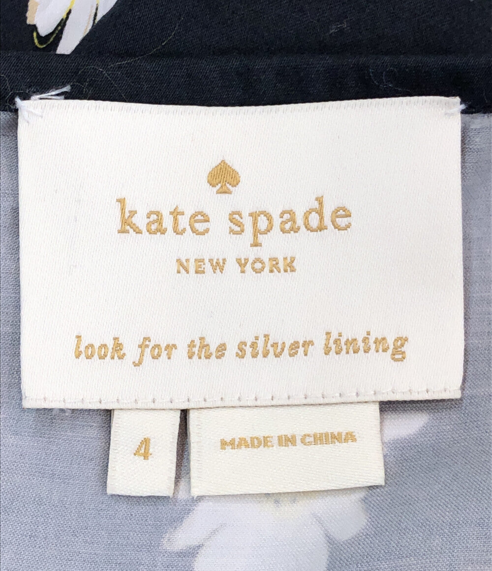 ケイトスペード 美品 ノースリーブワンピース 花柄      レディース SIZE 4 (M) kate spade