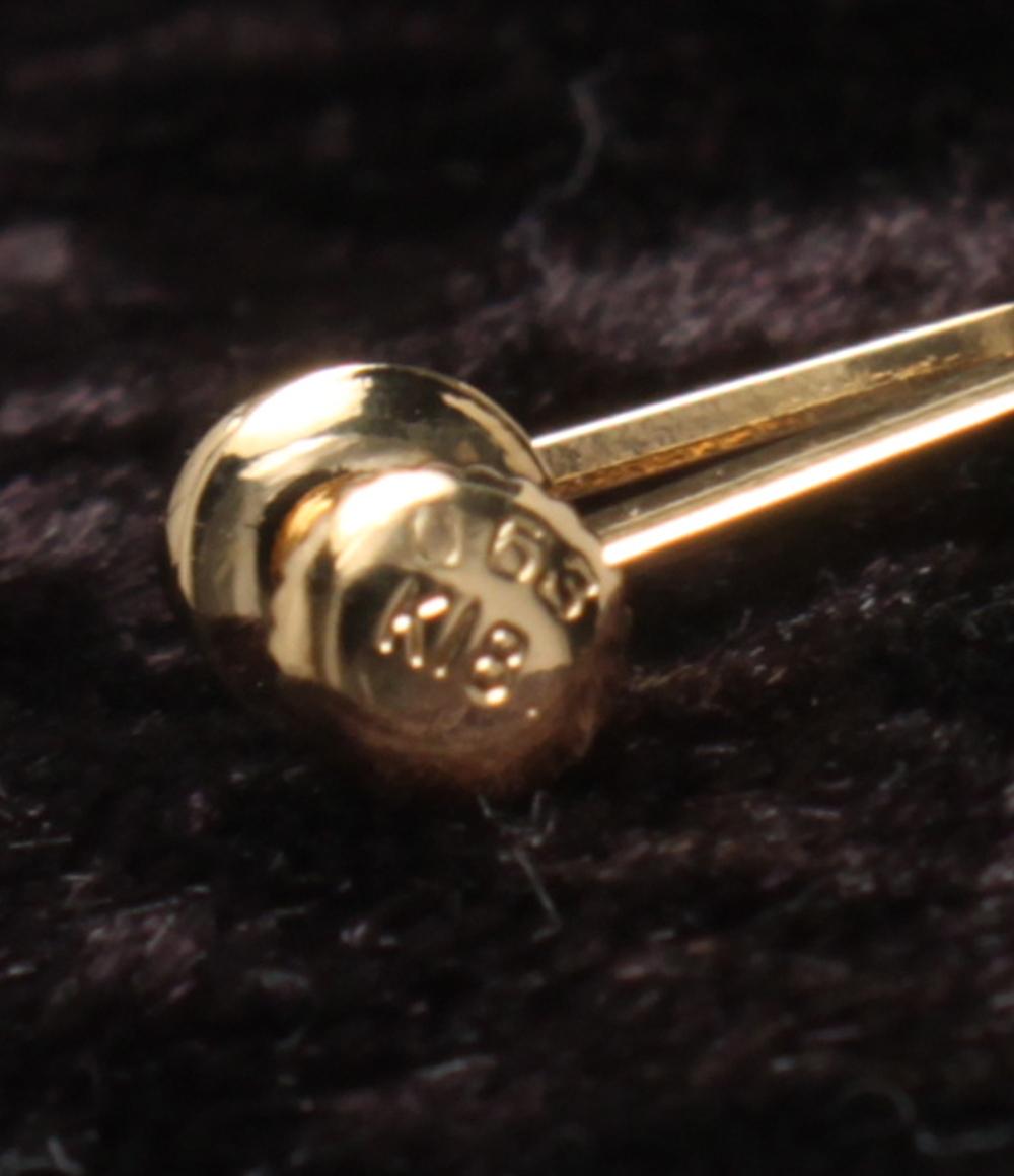 美品 イヤリング K18 ダイヤ 0.63ct レディース