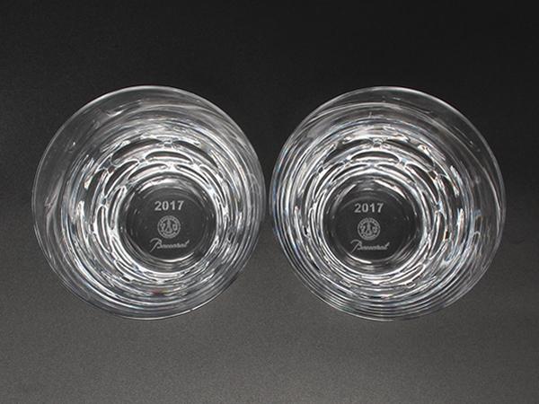 美品 Baccarat イヤータンブラー グラス 2点セット ペア 2017 ルチア バカラ