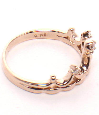 美品 Samantha Tiara リング 指輪 K18 ダイヤ 0.05ct クラウンモチーフ レディース SIZE 8号 サマンサティアラ