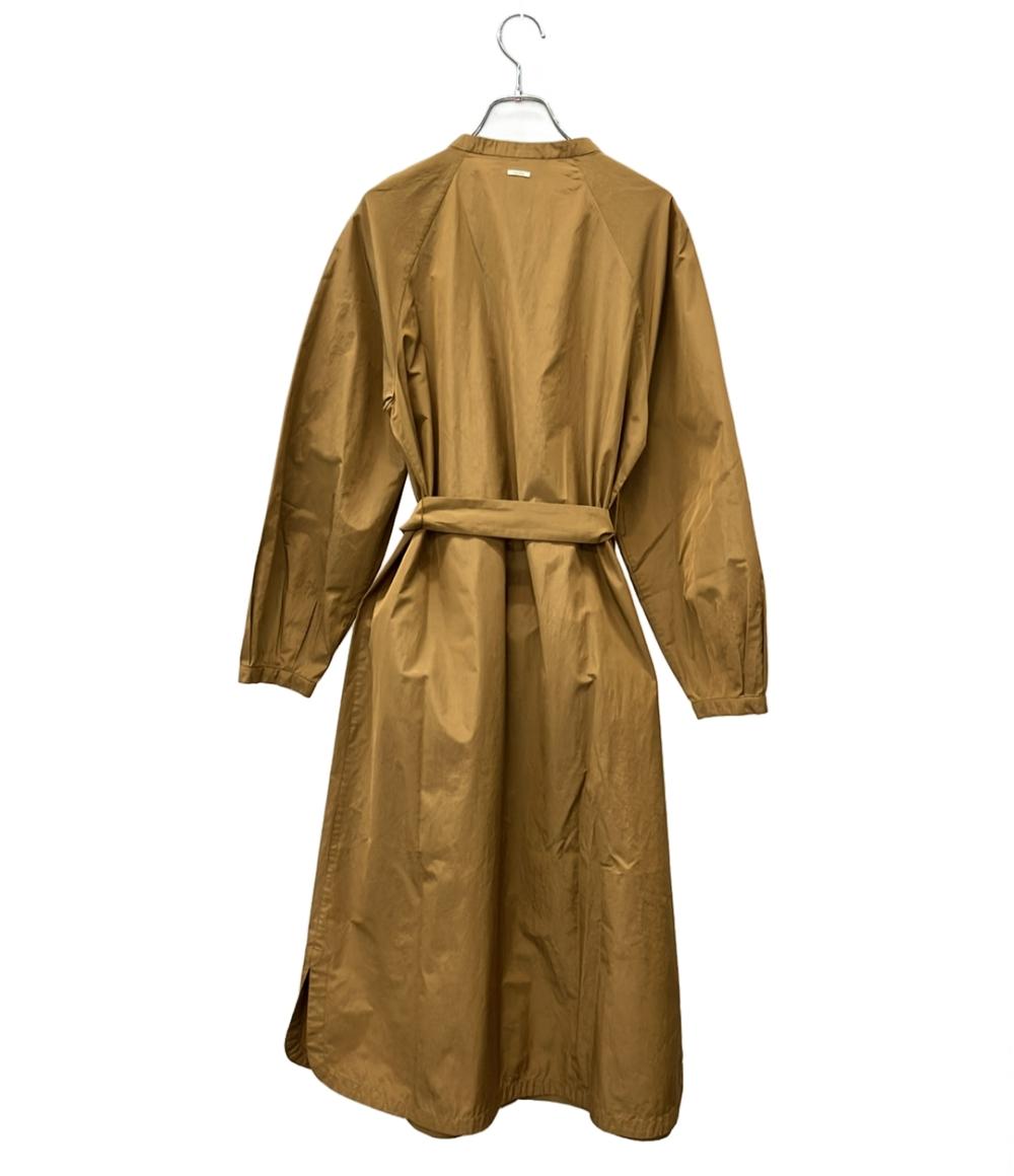 'S MaxMara 長袖ワンピース シャツ ドットボタン ベルト付き バンドカラー レディース SIZE 40 (M) エスマックスマーラ