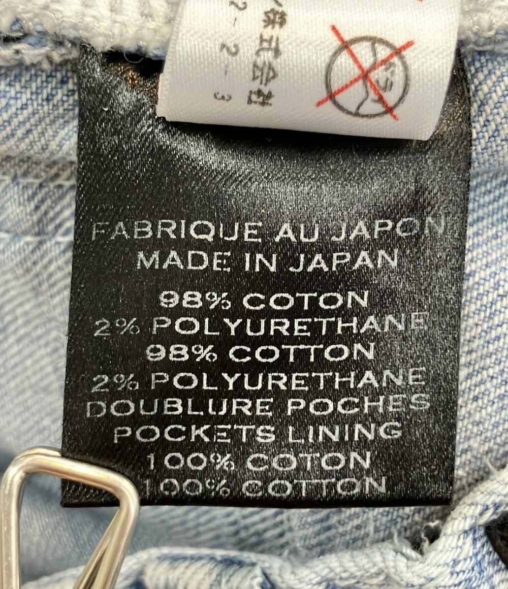 BALMAIN 蛇腹バイカーデニムパンツ ダメージ加工 メンズ SIZE 28 (S