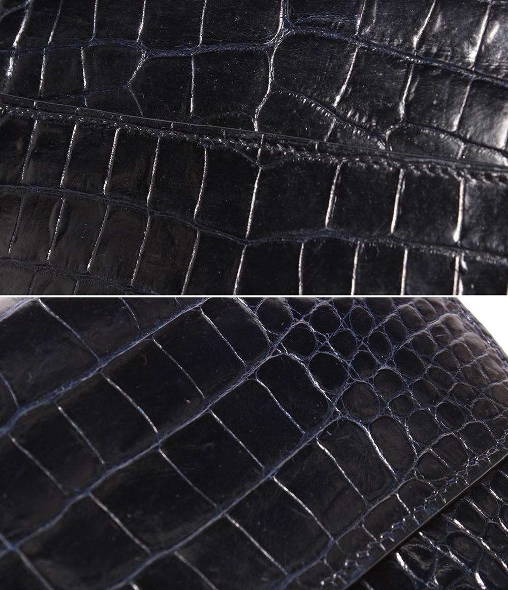 エルメス 長財布 クロコダイル アリゲーター ゴールド金具 A刻印 コンスタンスロング レディース HERMES