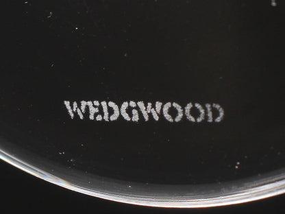 美品 WEDGWOOD ワイングラス 2点セット ペア ワイルドストロベリー クリスタル オープン ウエッジウッド