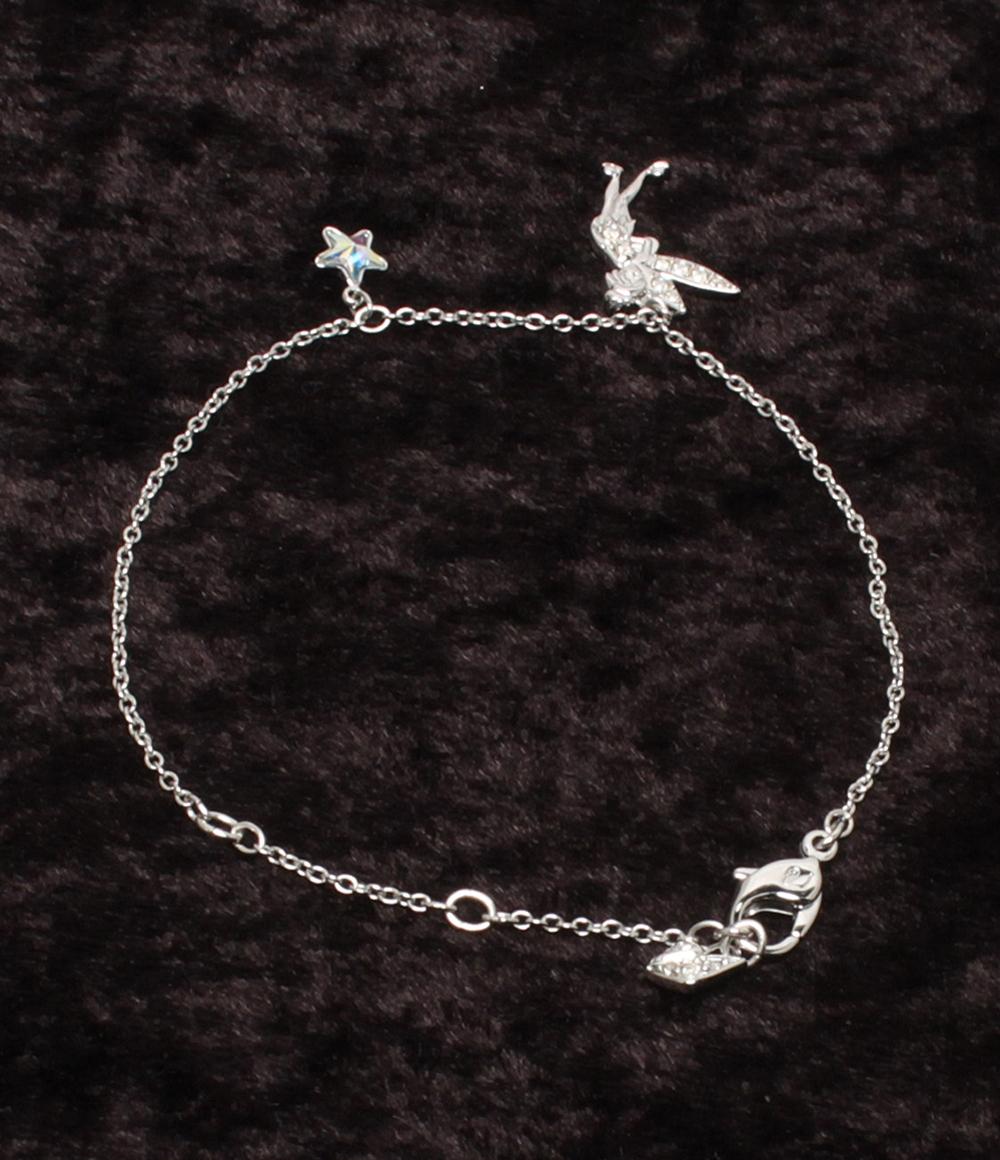 美品 SWAROVSKI Disney ブレスレット ティンカーベルモチーフ レディース スワロフスキー