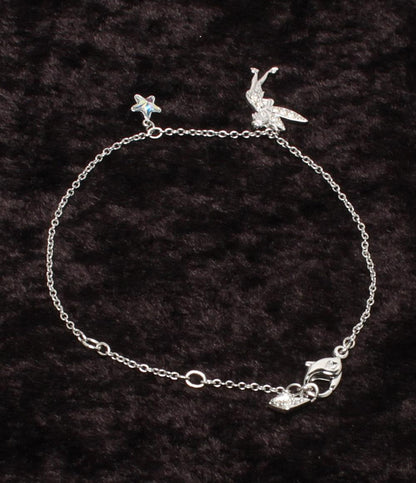 美品 SWAROVSKI Disney ブレスレット ティンカーベルモチーフ レディース スワロフスキー