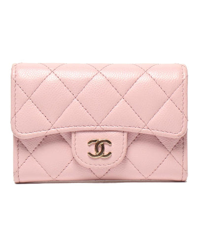 CHANEL カードケース コインケース ゴールド金具 キャビアスキン マトラッセ レディース シャネル