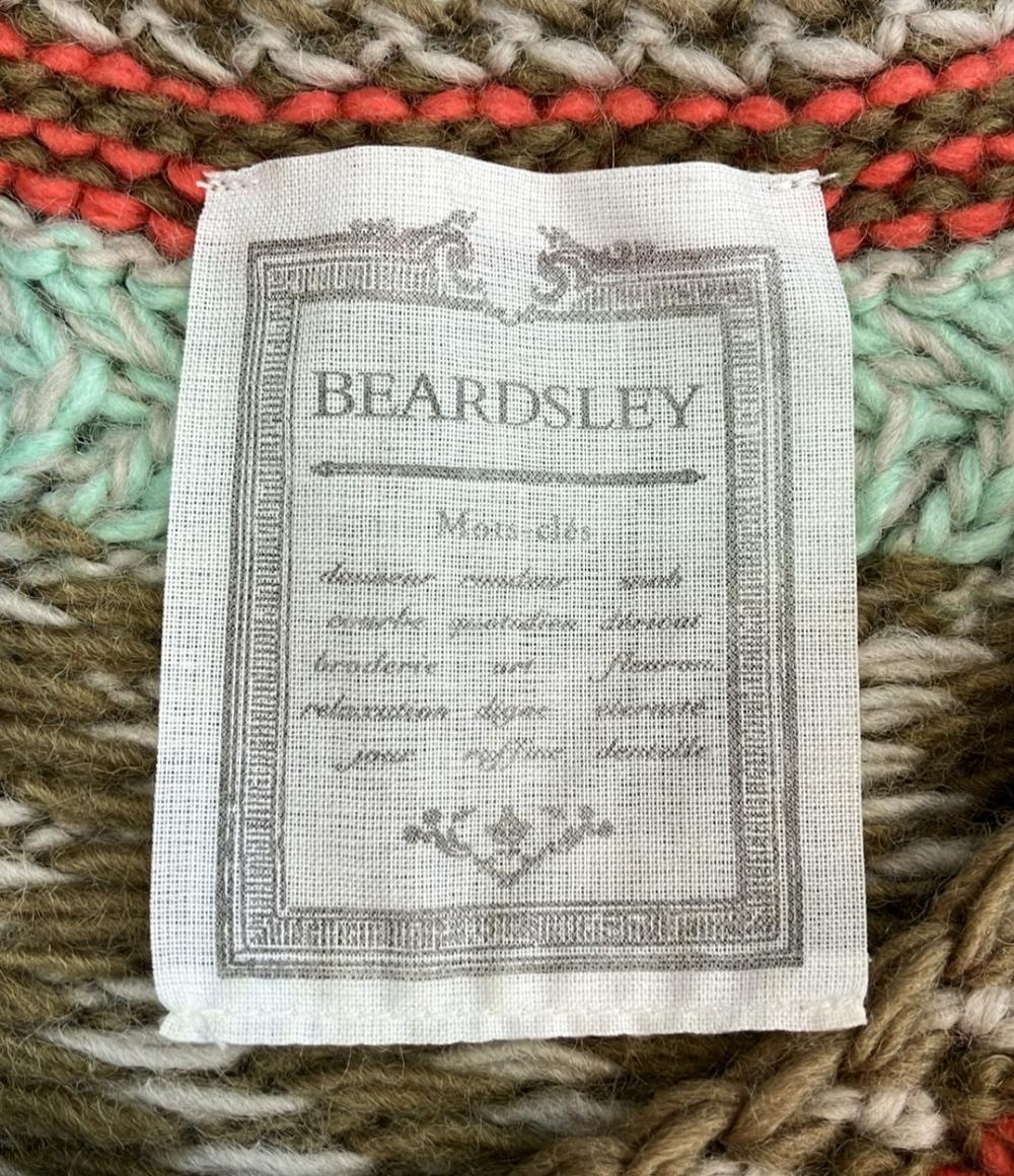 BEARDSLEY 長袖 ニット ジャガードフリンジニット BEZ1032505A0004 レディース SIZE F (M) ビアズリー