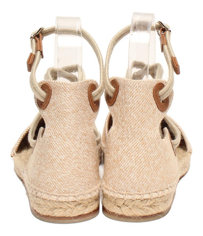 エルメス レースアップサンダル エスパドリーユ フラットシューズ e59278i レディース SIZE 35 (S) HERMES