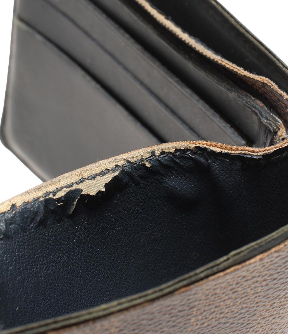 LOUIS VUITTON 二つ折り財布 ダミエ ポルトフォイユ ミュルティプル N63167 メンズ ルイ・ヴィトン