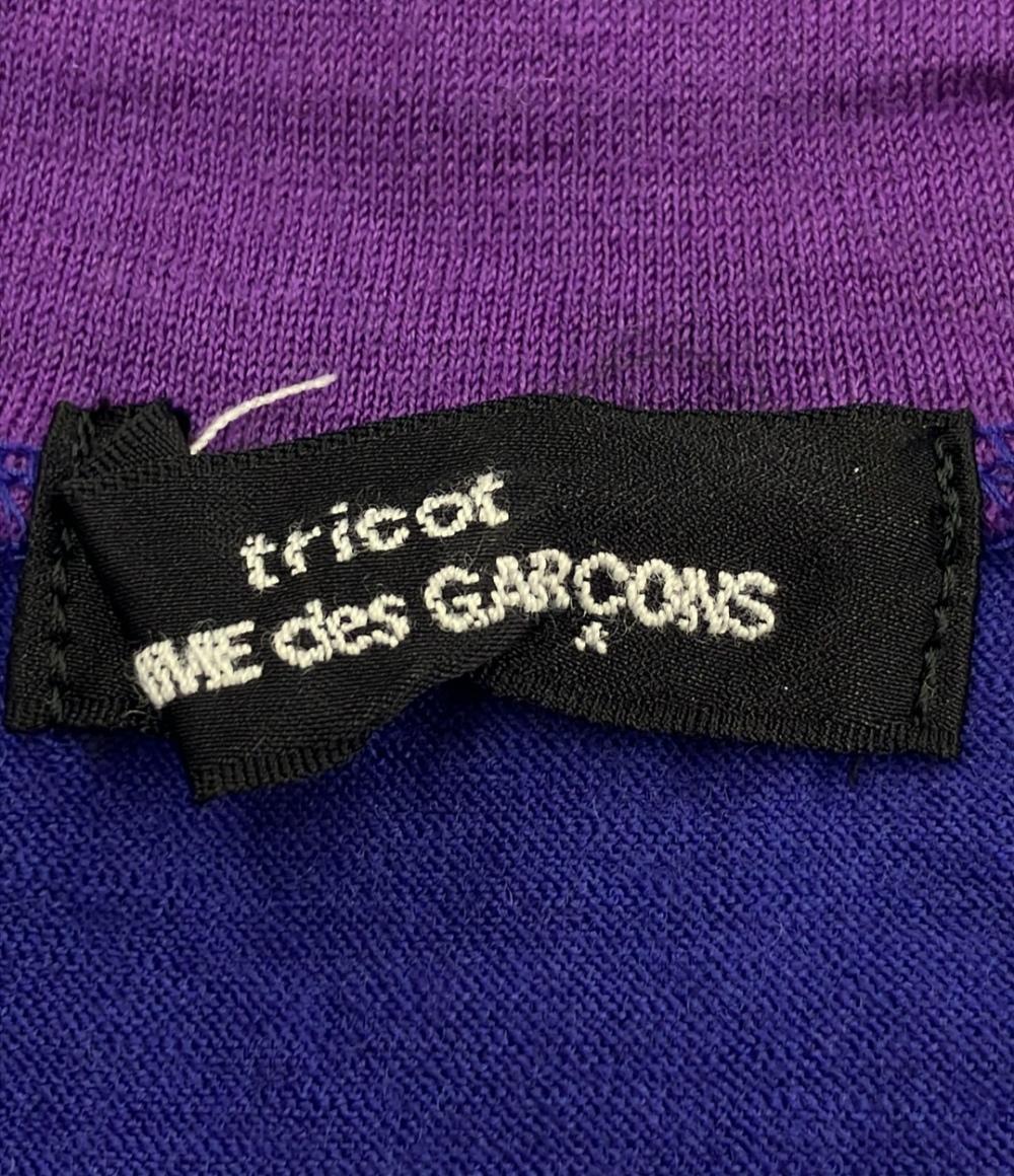 美品 トリココムデギャルソン Vネック長袖Tシャツ レディース tricot COMME des GARCONS