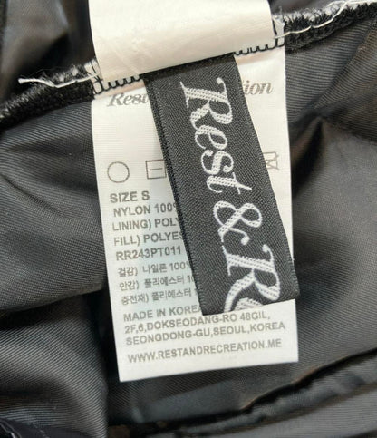 美品 Rest&Recreation キルティングパンツ レディース SIZE S レストアンドレクリエーション