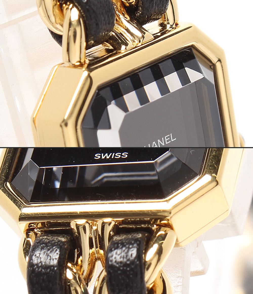CHANEL 腕時計 プルミエール クオーツ ブラック シャネル