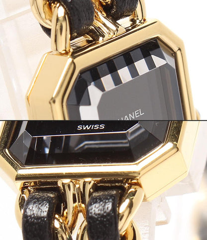 CHANEL 腕時計 プルミエール クオーツ ブラック シャネル