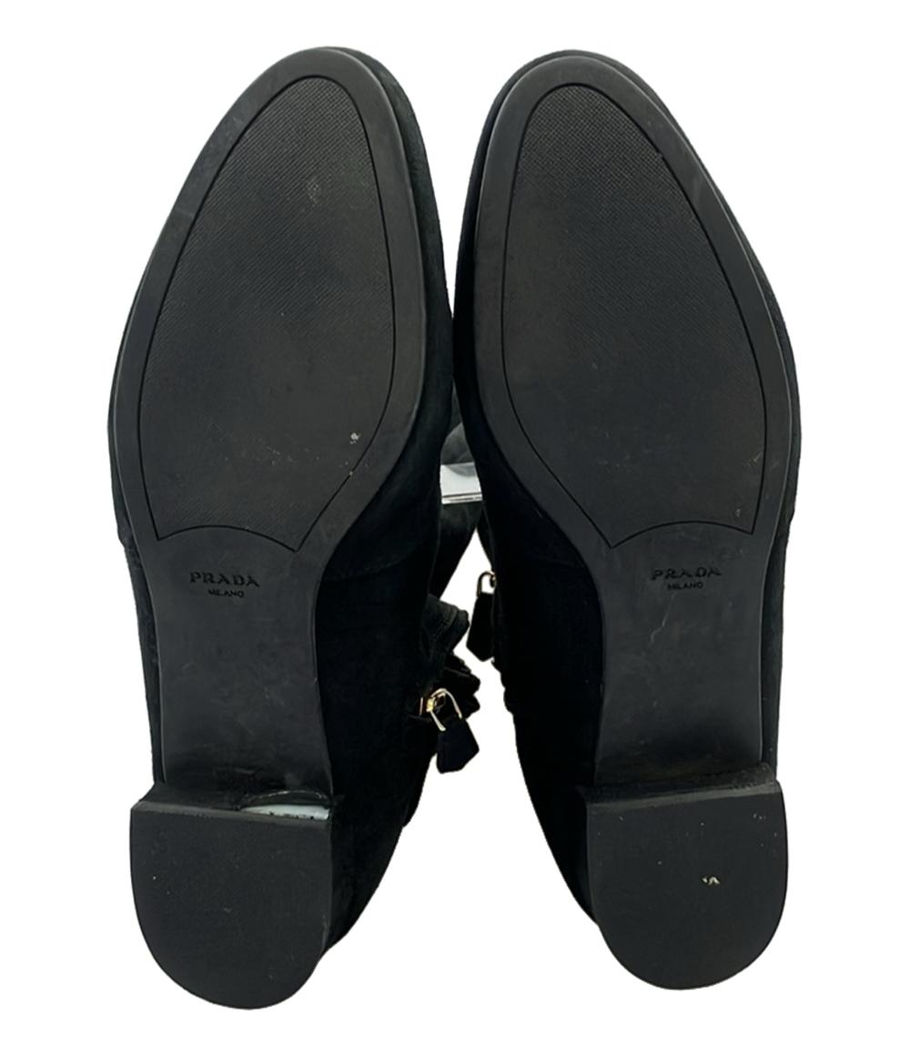 訳あり PRADA ロングブーツ スエード レディース SIZE 38 1/2 (25.5cm) プラダ