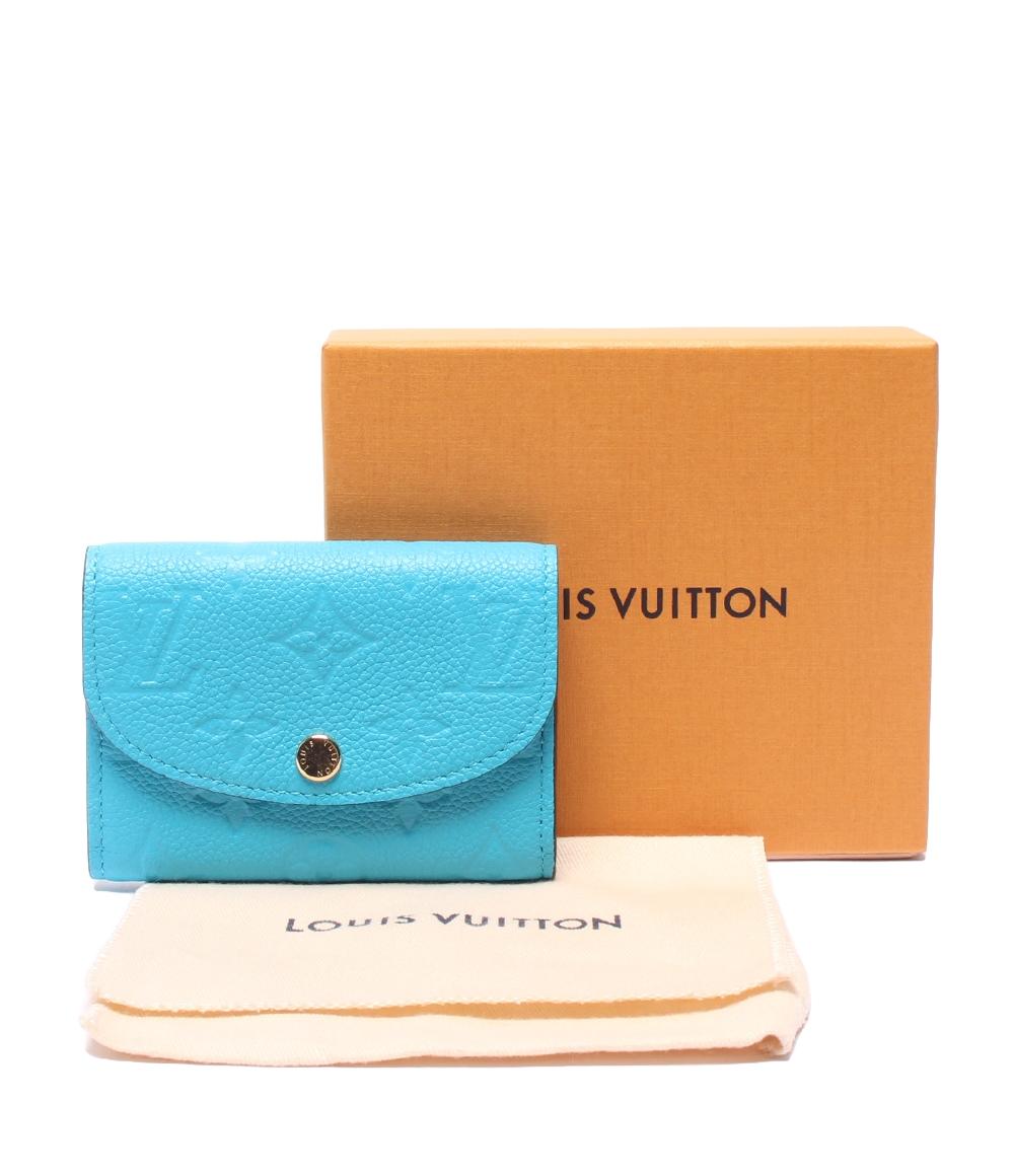 美品 ルイヴィトン コインケース カードケース ポルトモネ・ロザリ モノグラムアンプラント M81447 レディース LOUIS VUITTON