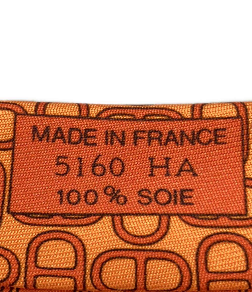美品 HERMES ネクタイ シルク100% シェーヌダンクル メンズ エルメス