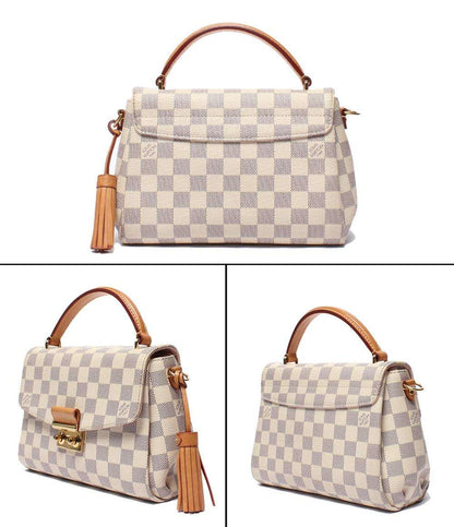 LOUIS VUITTON 2way ハンドバッグ ショルダーバッグ 肩掛け クロワゼット ダミエアズール N41581 レディース ルイ・ヴィトン