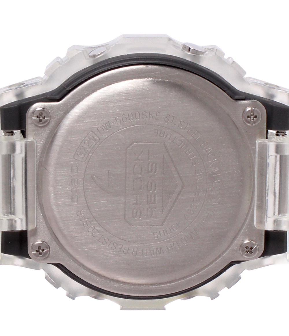 美品 CASIO 腕時計 スケルトン クオーツ ブラック DW-5600SKE メンズ カシオ