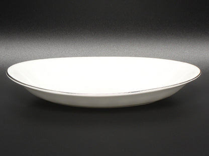 美品 WEDGWOOD ピクルスディッシュ オーバル 皿 22cm コロシアム プラチナ ウエッジウッド
