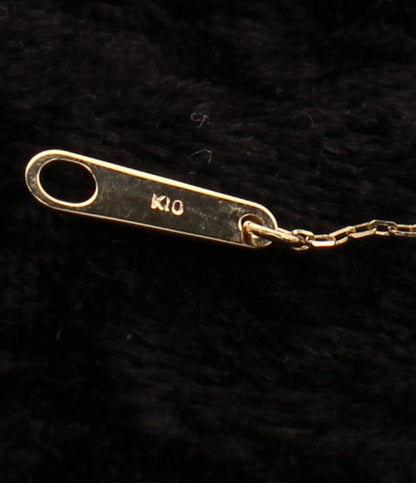 美品 ヴァンドームアオヤマ ネックレス K10 ダイヤ フラワーモチーフ レディース VENDOME AOYAMA