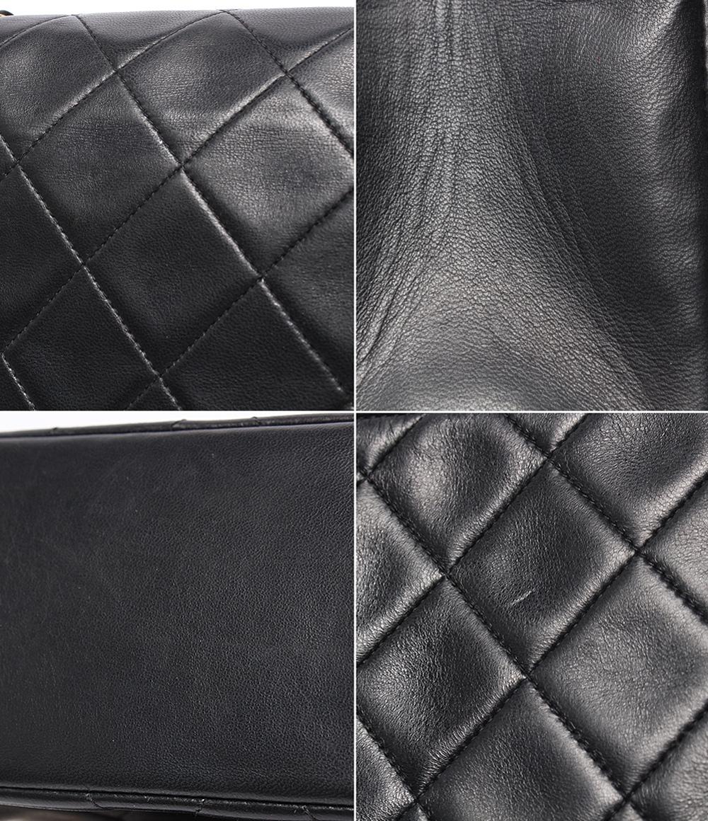 CHANEL チェーンショルダーバッグ ゴールド金具 マトラッセ 2番台 ラムスキン ダイアナフラップ 25 レディース シャネル