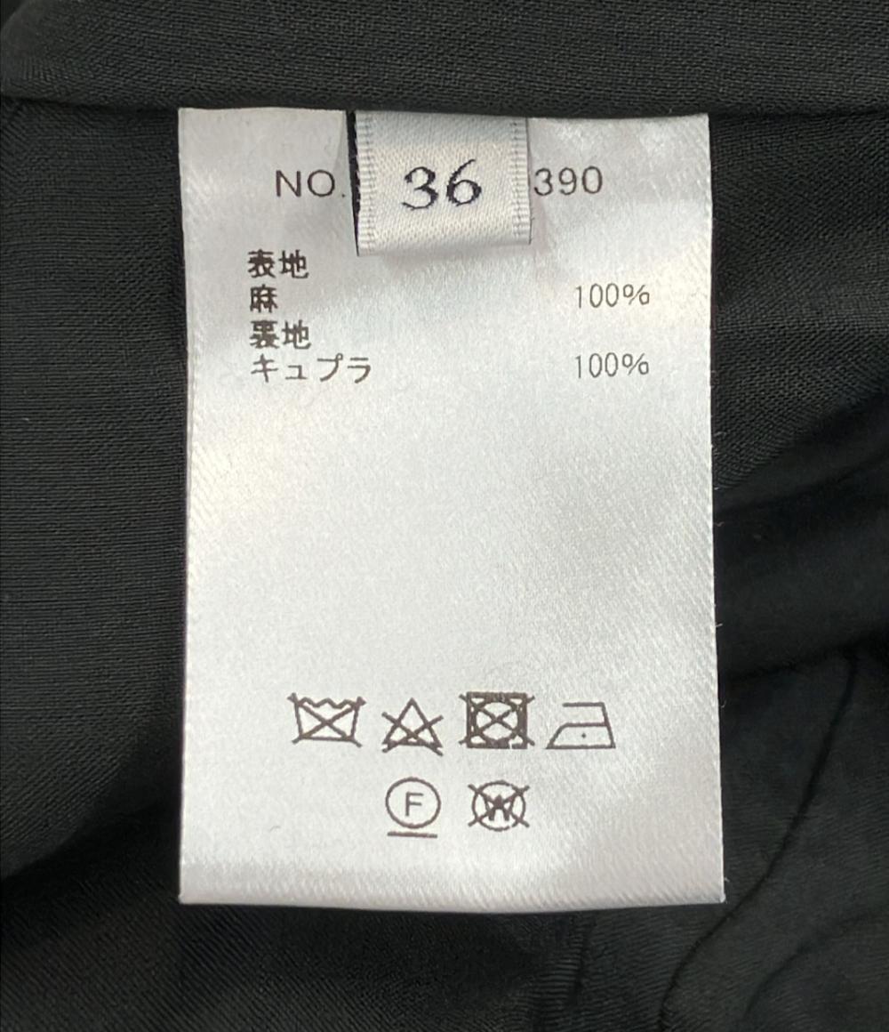 ebure リネンノースリーブラッフルワンピース レディース SIZE 36 (XS) エブール