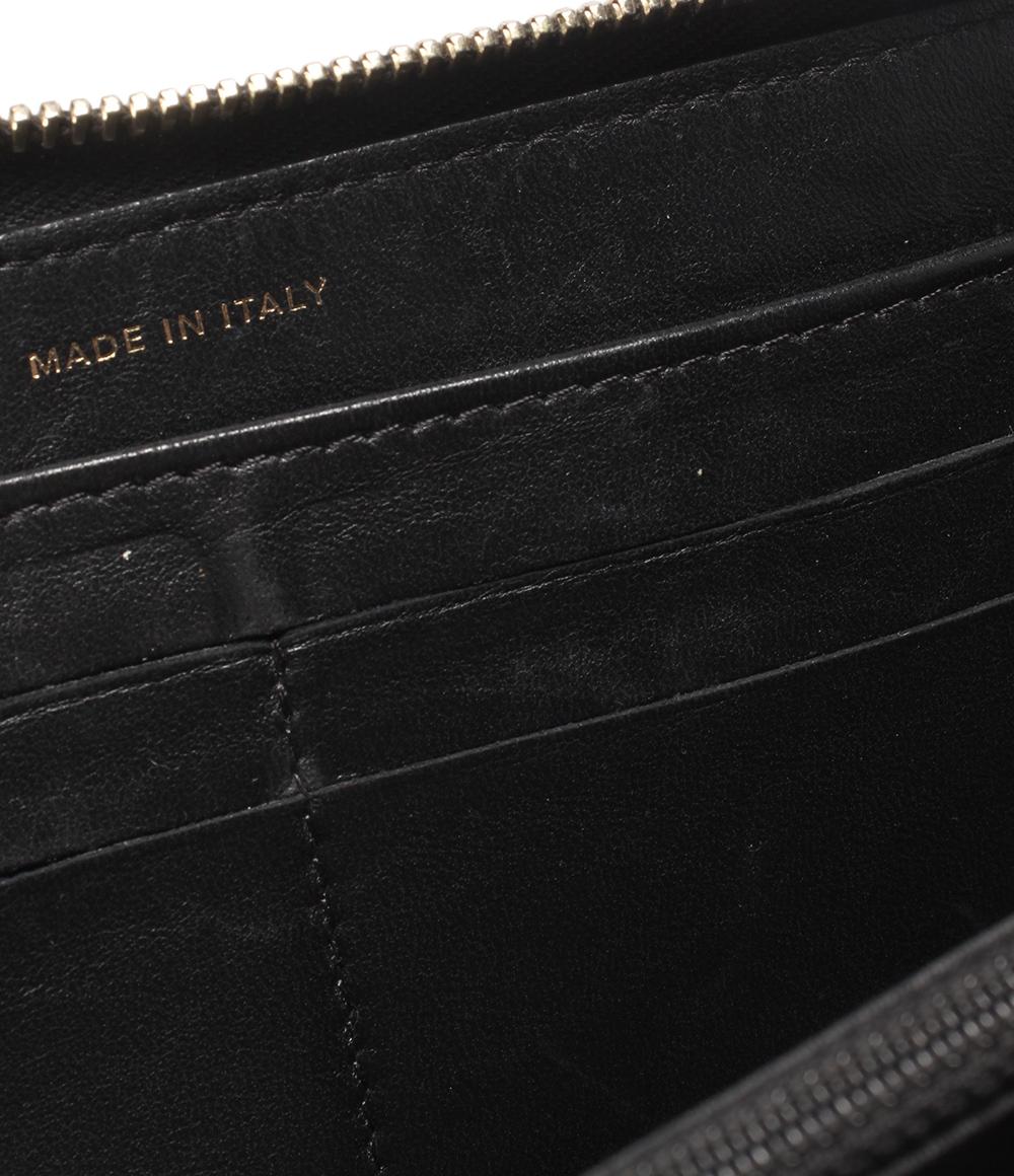 シャネル ラウンドファスナー長財布 ゴールド金具 カメリア レディース CHANEL