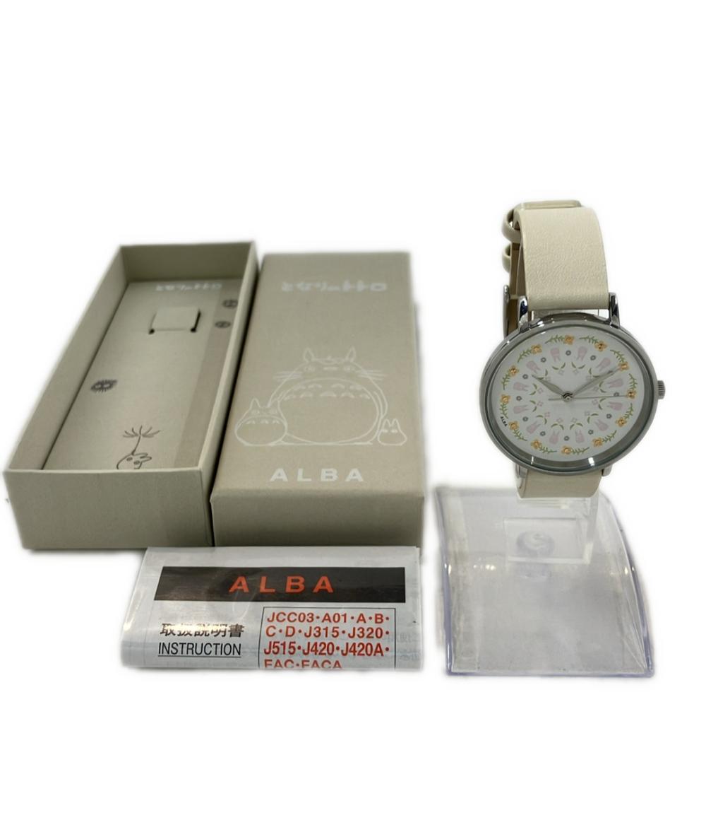 セイコー 腕時計 となりのトトロ ALBA アルバ クオーツ ホワイト VJ21-KLY0 レディース SEIKO