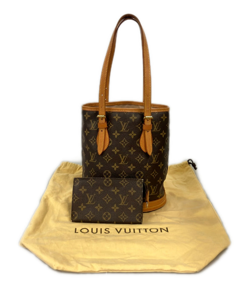 超美品 ルイヴィトン  モノグラム バケット  ショルダーバッグ ハンドバッグ LOUIS VUITTON（ルイ・ヴィトン） モノグラム バケット M42238 ポーチ