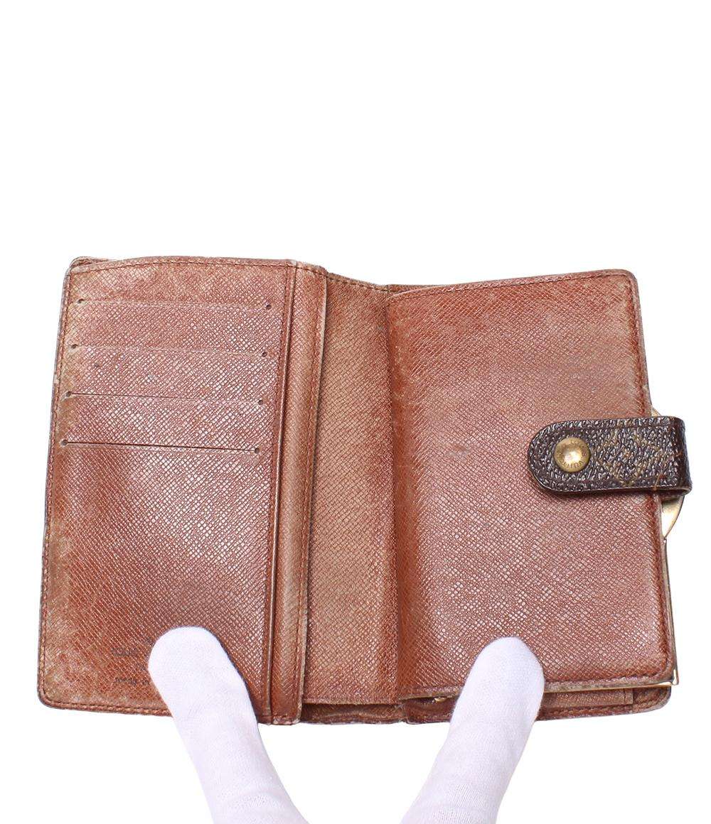 訳あり ルイ・ヴィトン 二つ折り財布 ポルトフォイユ ヴィエノワ モノグラム M61663 レディース LOUIS VUITTON
