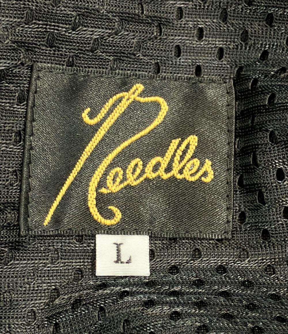 美品 Needles トラックパンツ パープル ネイビー 0T1543 メンズ SIZE L ニードルズ