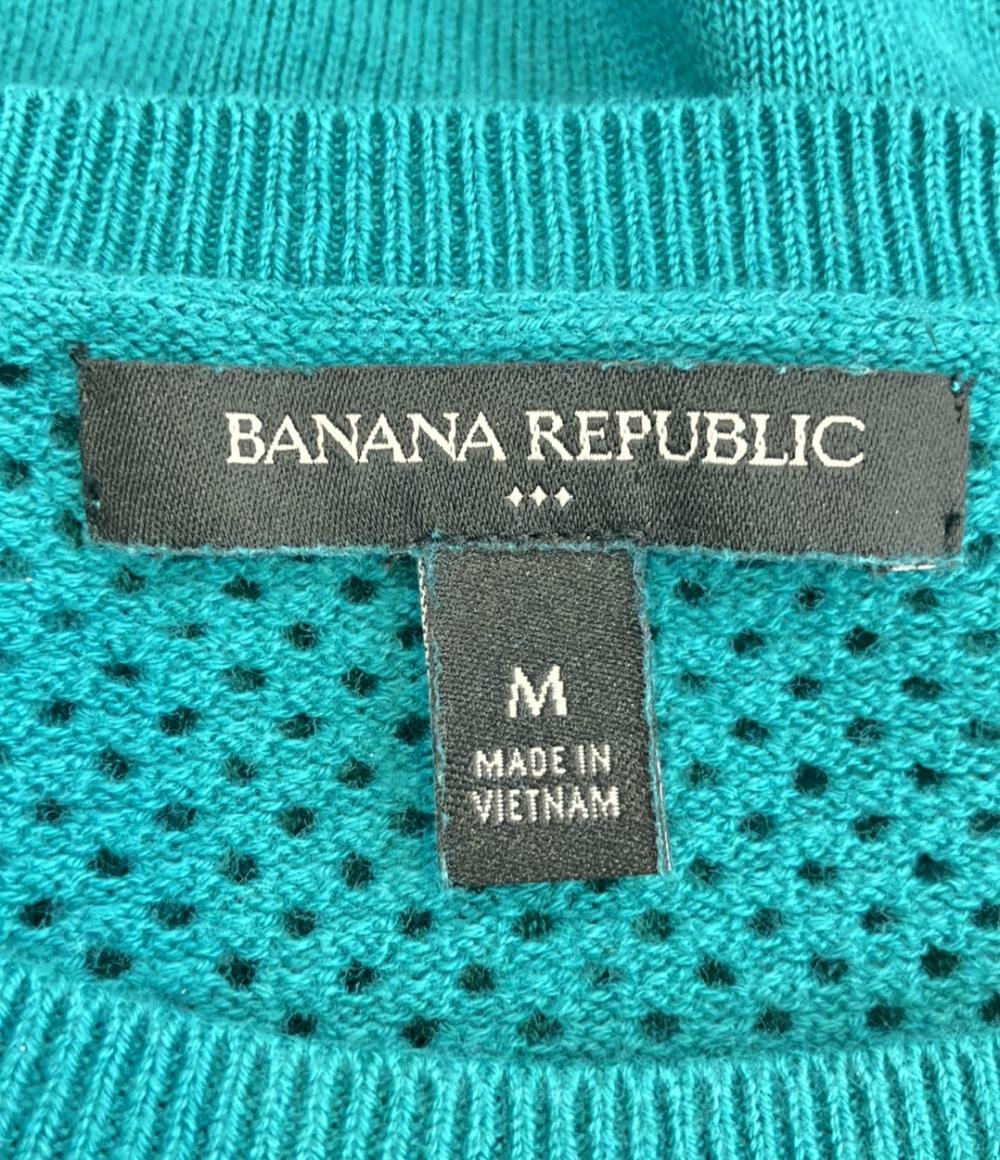 バナナリパブリック クルーネック長袖ニットセーター 薄手 メンズ SIZE M (M) Banana Republic