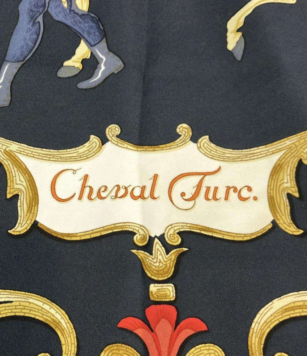 HERMES スカーフ シルク100% カレ90 Cheval Turc レディース エルメス