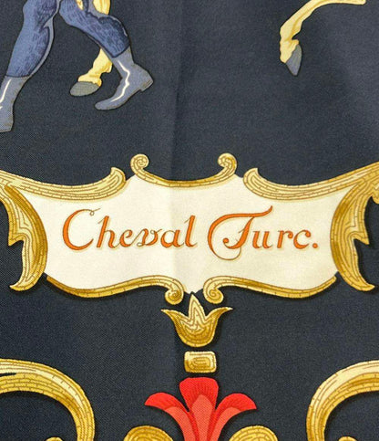 HERMES スカーフ シルク100% カレ90 Cheval Turc レディース エルメス