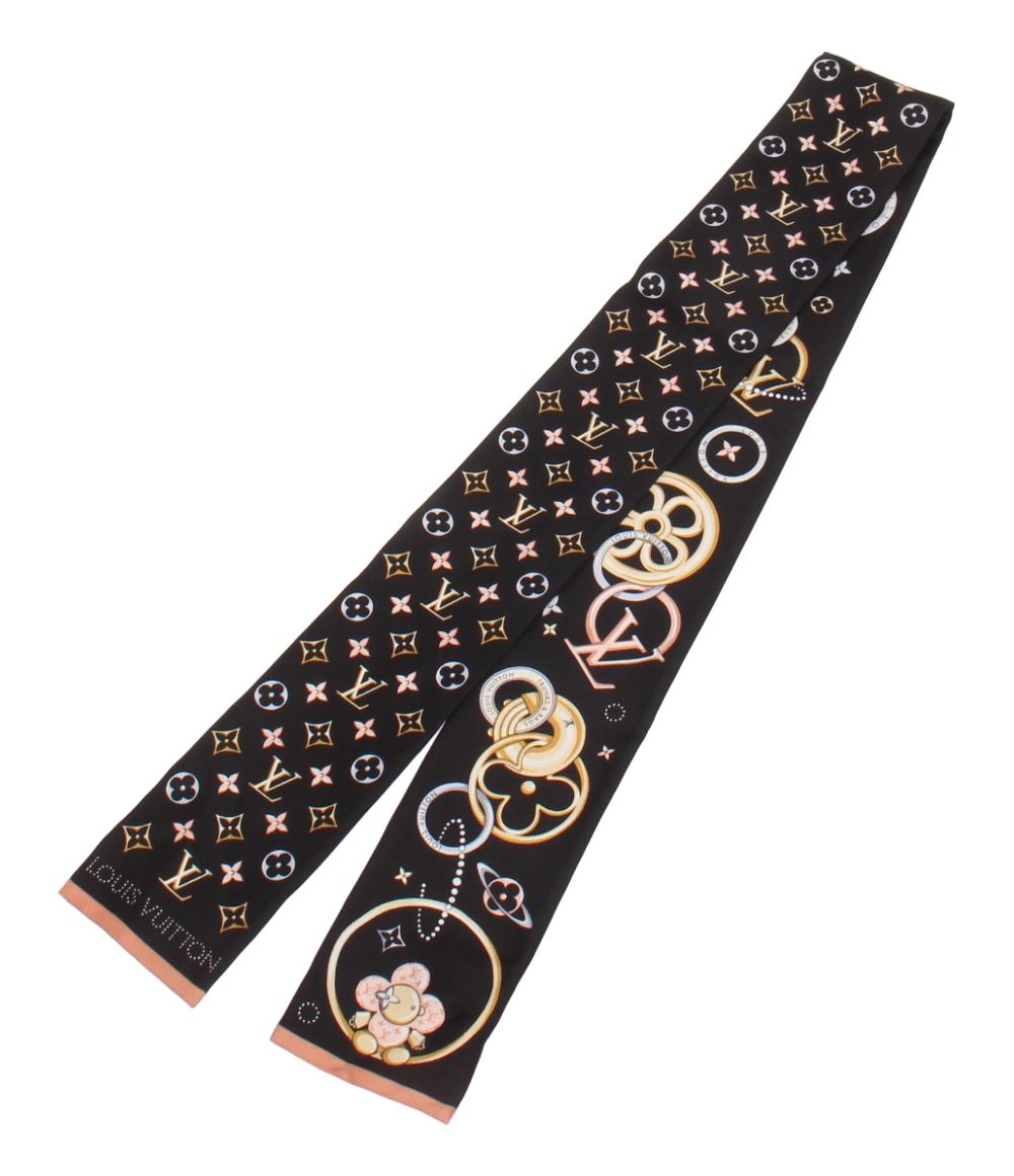LOUIS VUITTON スカーフ シルク LV 美品 LOUIS VUITTON スカーフ シルク100% バンドー